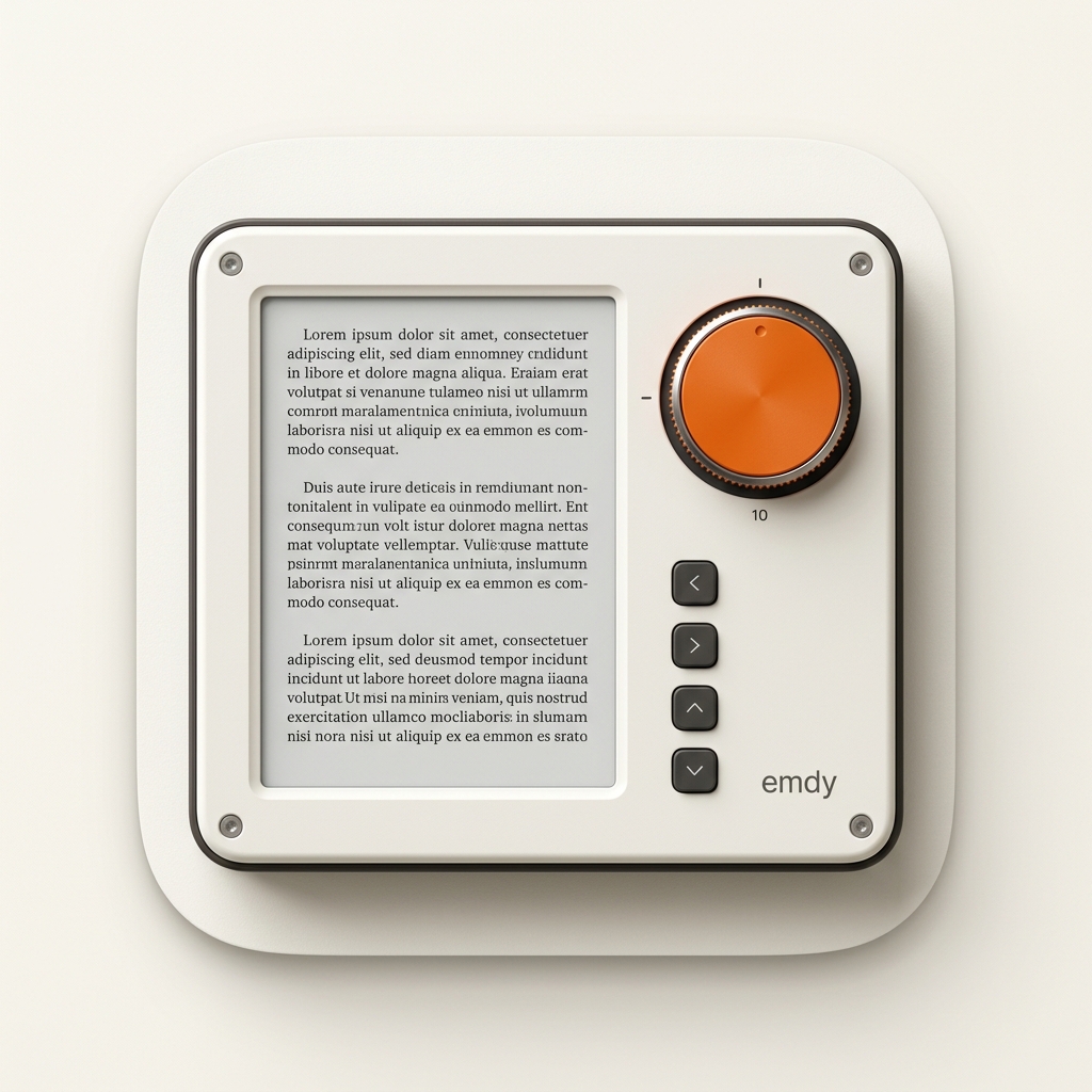 Icon exploration: a Braun-style reader device